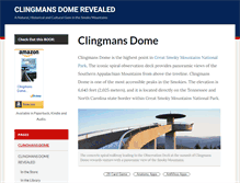 Tablet Screenshot of clingmansdomerevealed.com